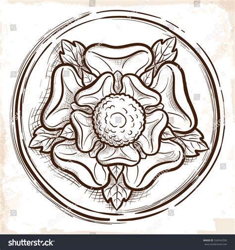 tudor rose motif.